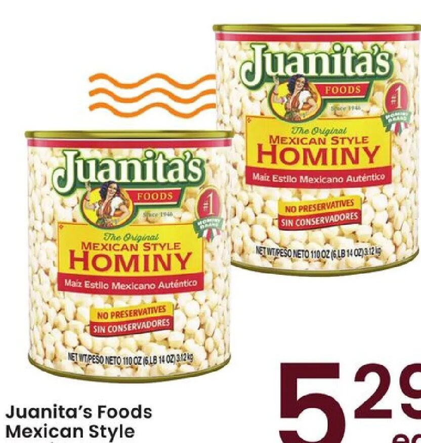 Juanita's Foods Mexican Style Hominy