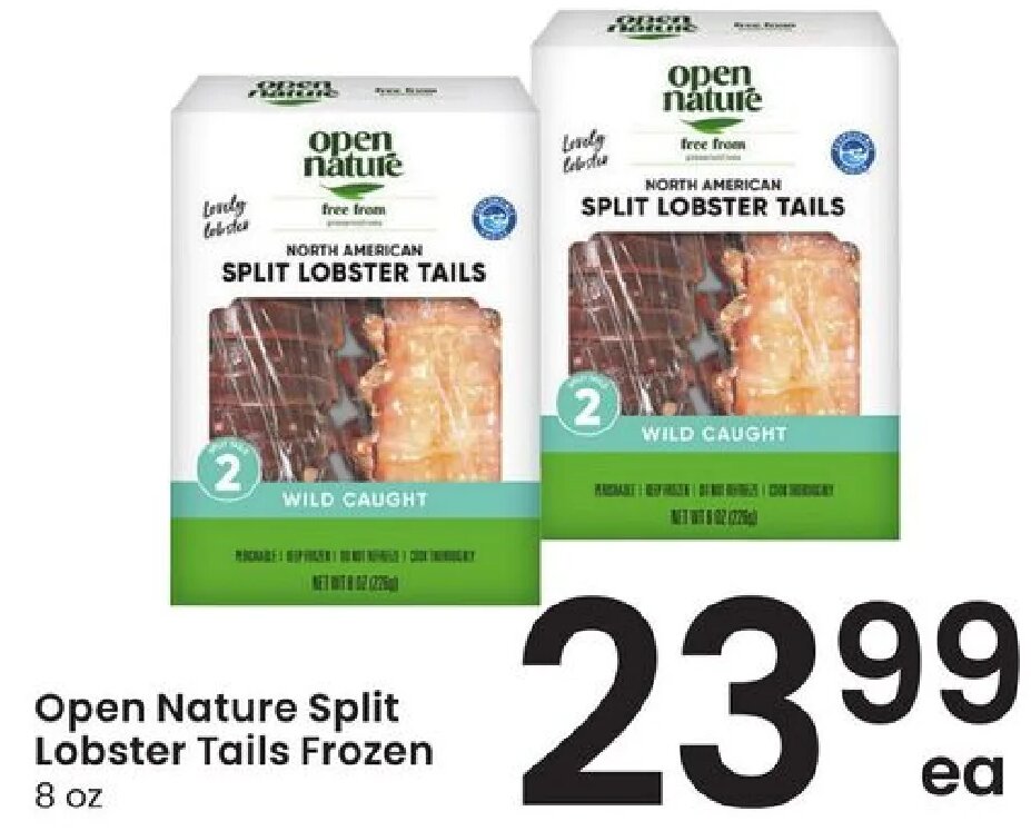 Open Nature Split Lobster Tails Frozen