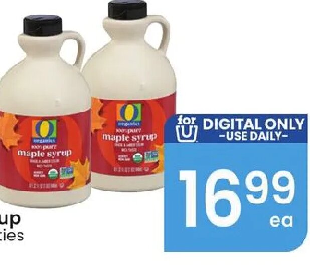 O Organics Organic 100% Pure Maple Syrup