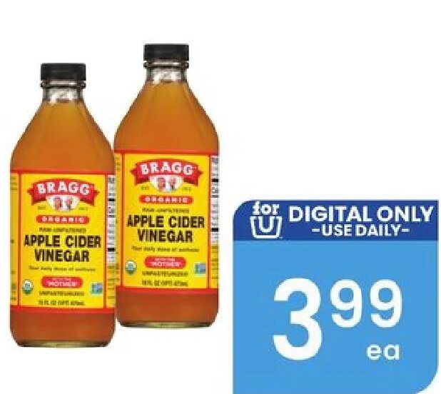 Bragg Organic Raw Unfiltered Apple Cider Vinegar