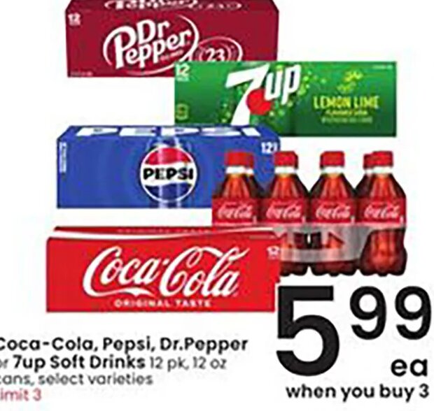 Coca-Cola, Pepsi, Dr. Pepper at Albertsons