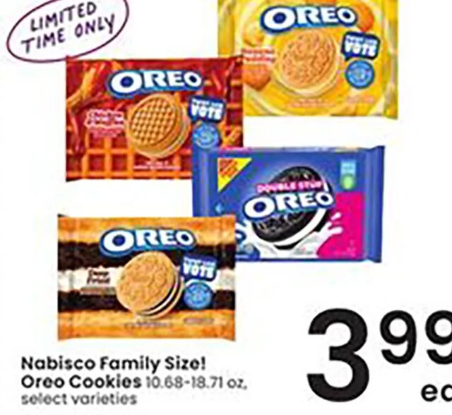 Nabisco Family Size! Oreo Cookies at Albertsons