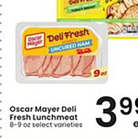 Oscar Mayer Deli Fresh Lunchmeat at Albertsons