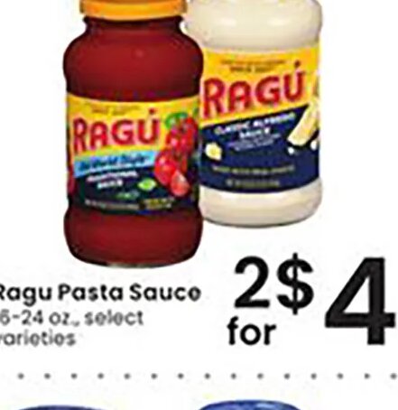 Ragu Pasta Sauce at Albertsons