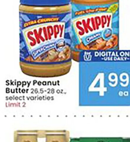 Skippy Peanut Butter at Albertsons