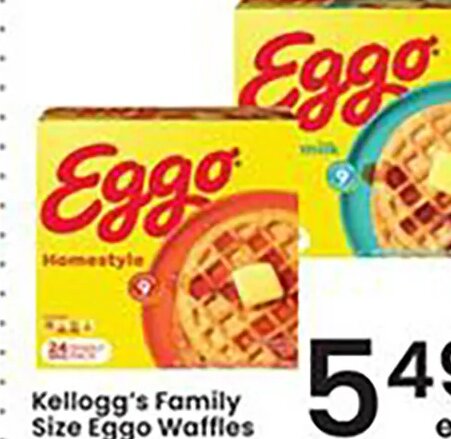 Kellogg's Family Size Eggo Waffles at Albertsons