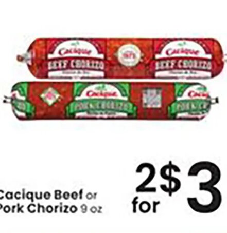 Cacique Beef or Pork Chorizo at Albertsons