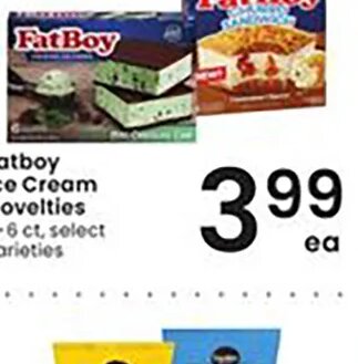 FatBoy Ice Cream at Albertsons