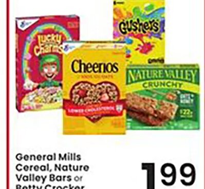 General Mills Cereal/Betty Crocker at Albertsons