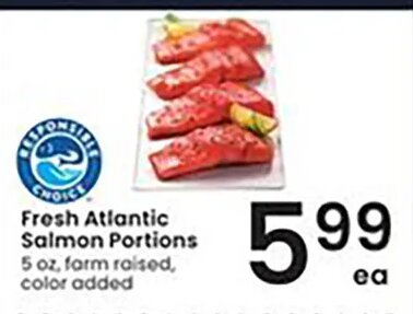 Fresh Atlantic Salmon Portions at Albertsons