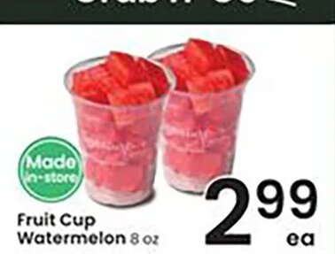 Fruit Cup Watermelon at Albertsons