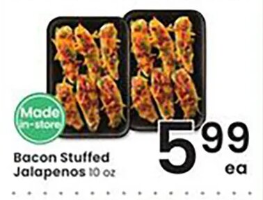 Bacon Stuffed Jalapenos at Albertsons