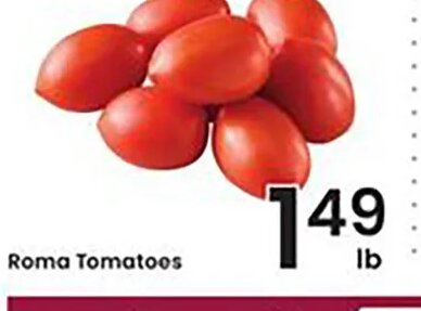 Roma Tomatoes at Albertsons