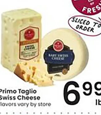 Primo Taglio Swiss Cheese