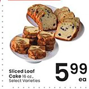 Sliced Loaf Cake