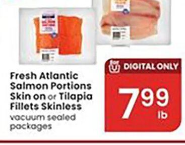Fresh Atlantic Salmon Portions at Albertsons
