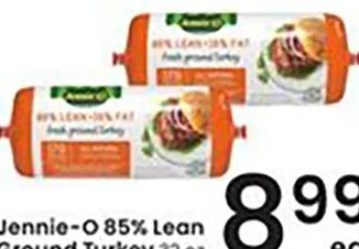 Jennie-O 85% Lean Ground Turkey at Albertsons
