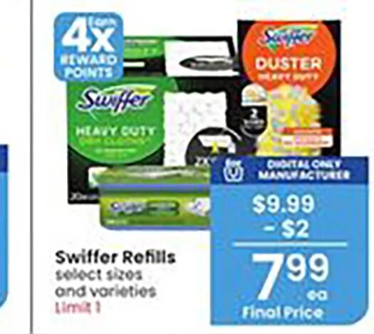 Swiffer Refills at Albertsons