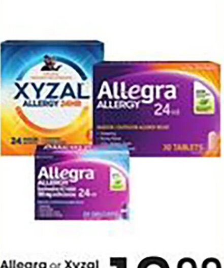 Allegra or Xyzal Allergy Relief