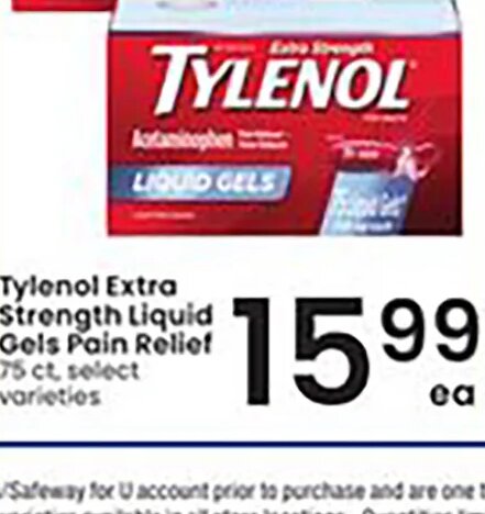 Tylenol Extra Strength Liquid Gels