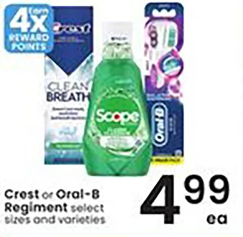 Crest or Oral-B at Albertsons