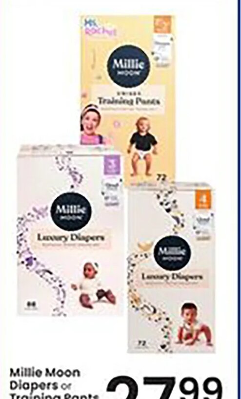 Millie Moon Diapers or Training Pants at Albertsons