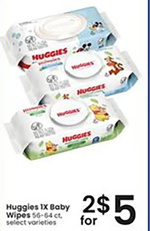 Huggies 1X Baby Wipes at Albertsons
