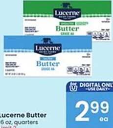 Lucerne Butter at Albertsons