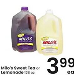 Milo's Sweet Tea or Lemonade at Albertsons