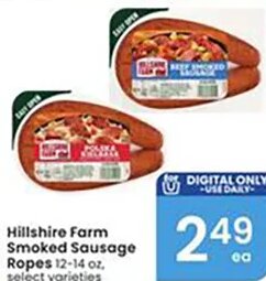 Hillshire Farm Smoked Sausage Ropes at Albertsons