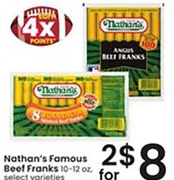 Nathan's Famous Beef Franks at Albertsons