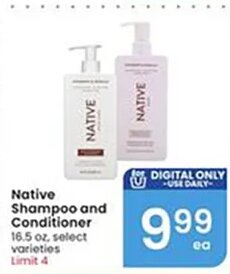 Native Shampoo and Conditioner