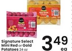 Signature Select Mini Red or Gold Potatoes at Albertsons