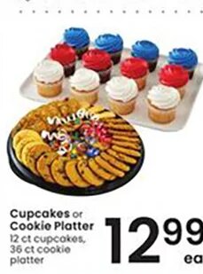 Cupcakes or Cookie Platter at Albertsons