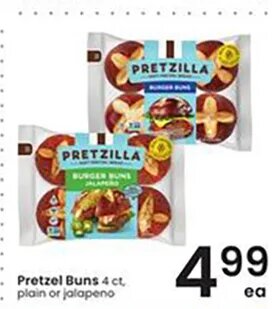 Pretzilla Burger Buns at Albertsons