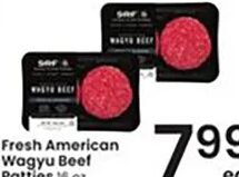 Fresh American Wagyu Beef Patties