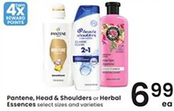 Pantene, Head & Shoulders or Herbal Essences