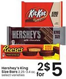 Hershey's King Size Bars at Albertsons