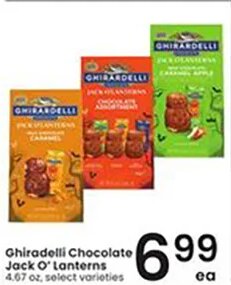 Ghirardelli Chocolate Jack O' Lanterns at Albertsons