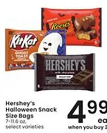 Hershey's Halloween Snack Size Bags at Albertsons