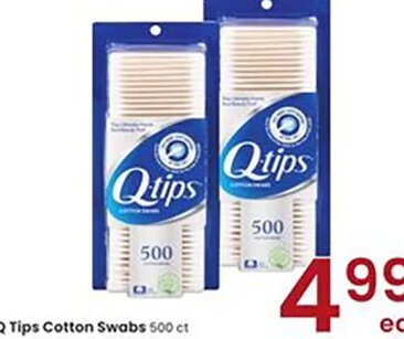 Q Tips Cotton Swabs