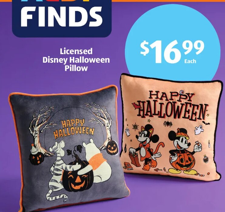 Licensed Disney Halloween Pillow