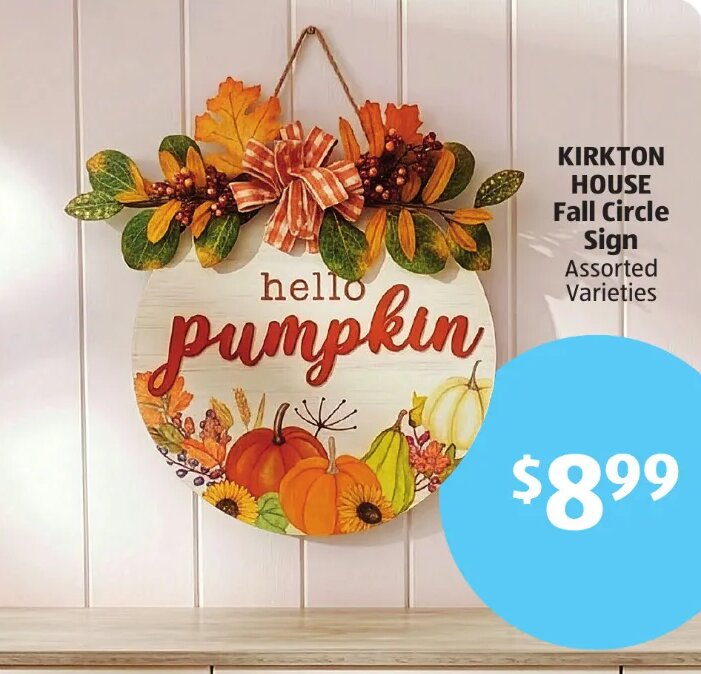 KIRKTON HOUSE Fall Circle Sign