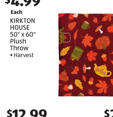 KIRKTON HOUSE 50" x 60" Plush Throw