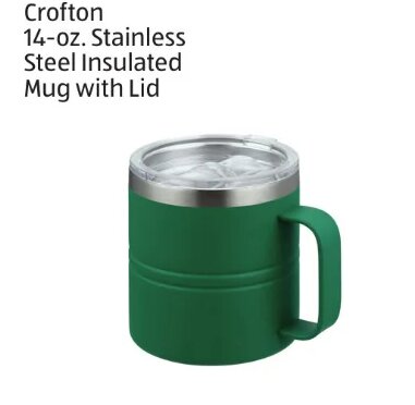 Crofton 14-oz. Stainless Steel Insulated Mug with Lid