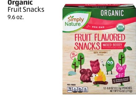 Simply Nature Organic Fruit Snacks