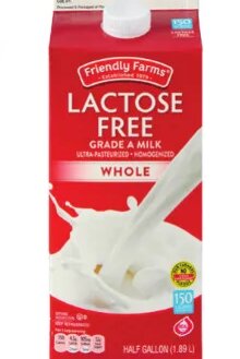 Friendly Farms Lactose Free Whole or 2% Milk at ALDI