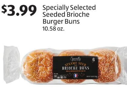 Specially Selected Seeded Brioche Burger Buns