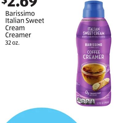 Barissimo Italian Sweet Cream Creamer at ALDI