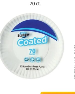 Boulder Heavy Duty Coated Paper Plates